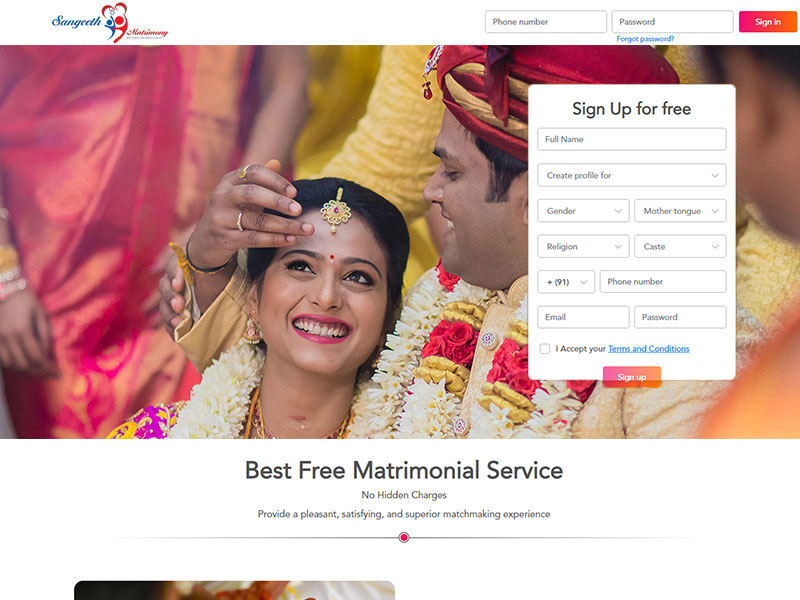 Sangeeth Matrimony